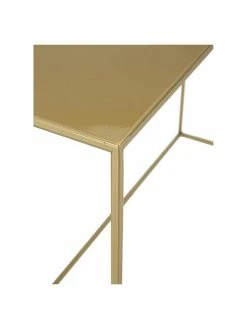 Console en métal laitonné Tensio, larg. 100 x prof. 35 cm -furniture Soldes Console en metal laitonne Tensio 5