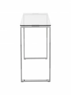 Console en verre cadre argenté Katrine, Larg. 110 x haut. 76 cm -furniture Soldes Console en verre cadre argente Katrine 4