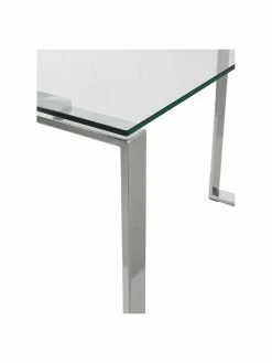 Console en verre cadre argenté Katrine, Larg. 110 x haut. 76 cm -furniture Soldes Console en verre cadre argente Katrine 5