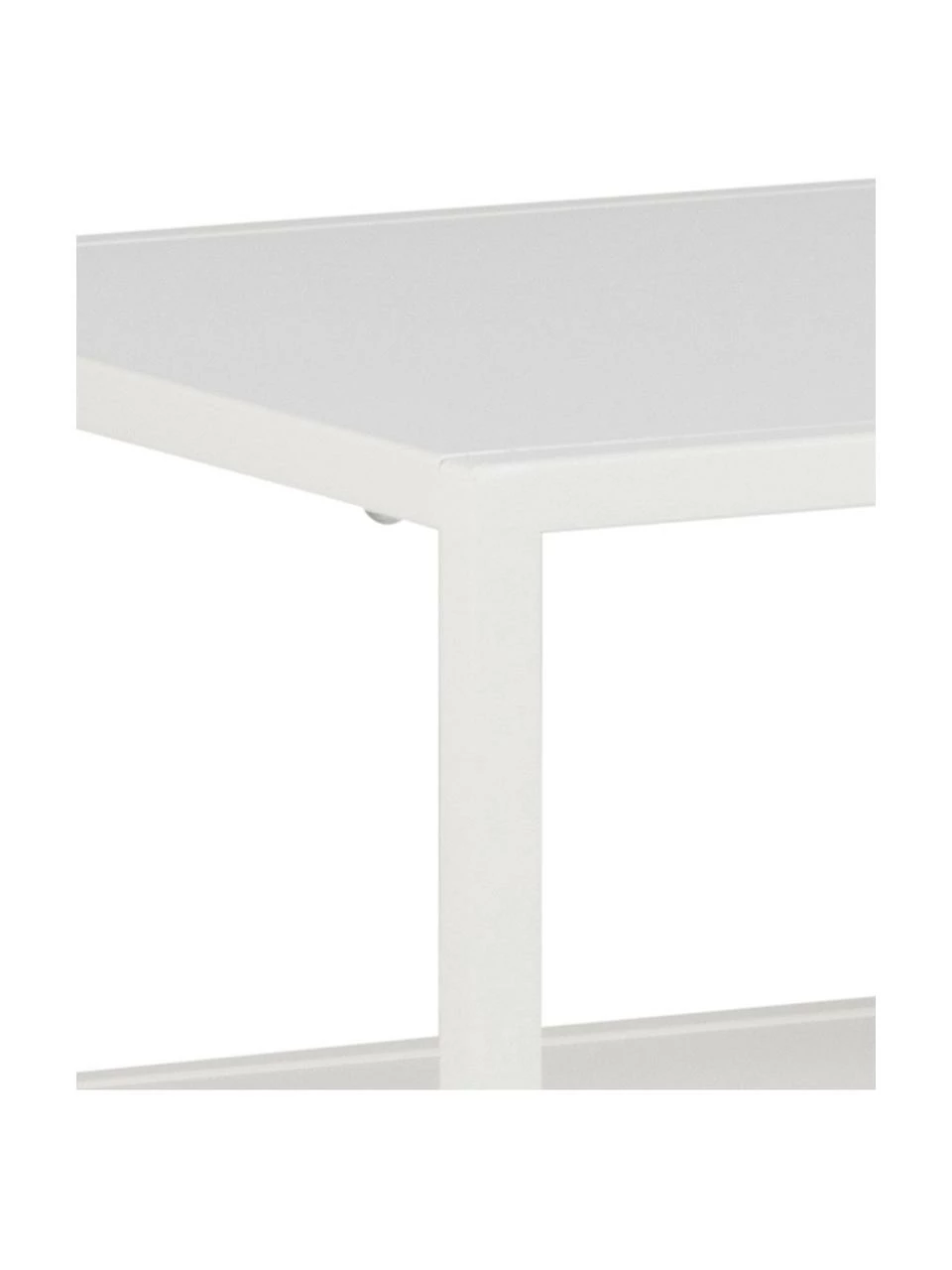 Westwing Collection Console industrielle en métal blanc avec tablette Neptun, larg. 100 x haut. 79 cm 5 Westwing Collection Console industrielle en métal blanc avec tablette Neptun, larg. 100 x haut. 79 cm – Image 5