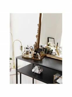 Westwing Collection Console industrielle en métal noir avec tablette Neptun, larg. 100 x haut. 79 cm -furniture Soldes Console industrielle en metal noir avec tablette Neptun 2