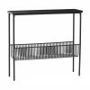 Hübsch Console métal noir Eyrie, larg. 100 x haut. 93 cm