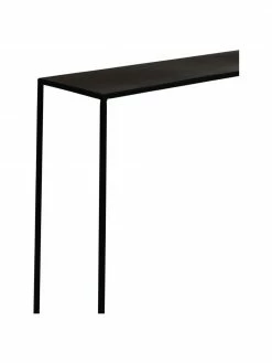 Console noire en métal Expo, larg. 110 x prof. 25 cm -furniture Soldes Console noire en metal Expo 5