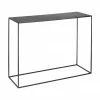 Console noire en métal Tensio, larg. 100 x prof. 35 cm