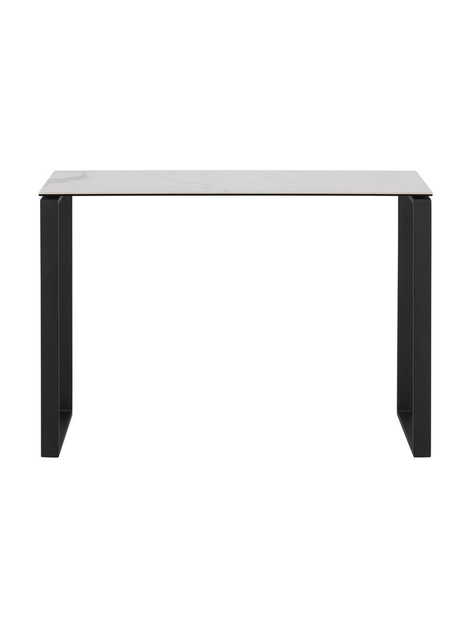 Console plateau en céramique blanc Katrine, larg. 110 x haut. 76 cm 4 Console plateau en céramique blanc Katrine, larg. 110 x haut. 76 cm – Image 4