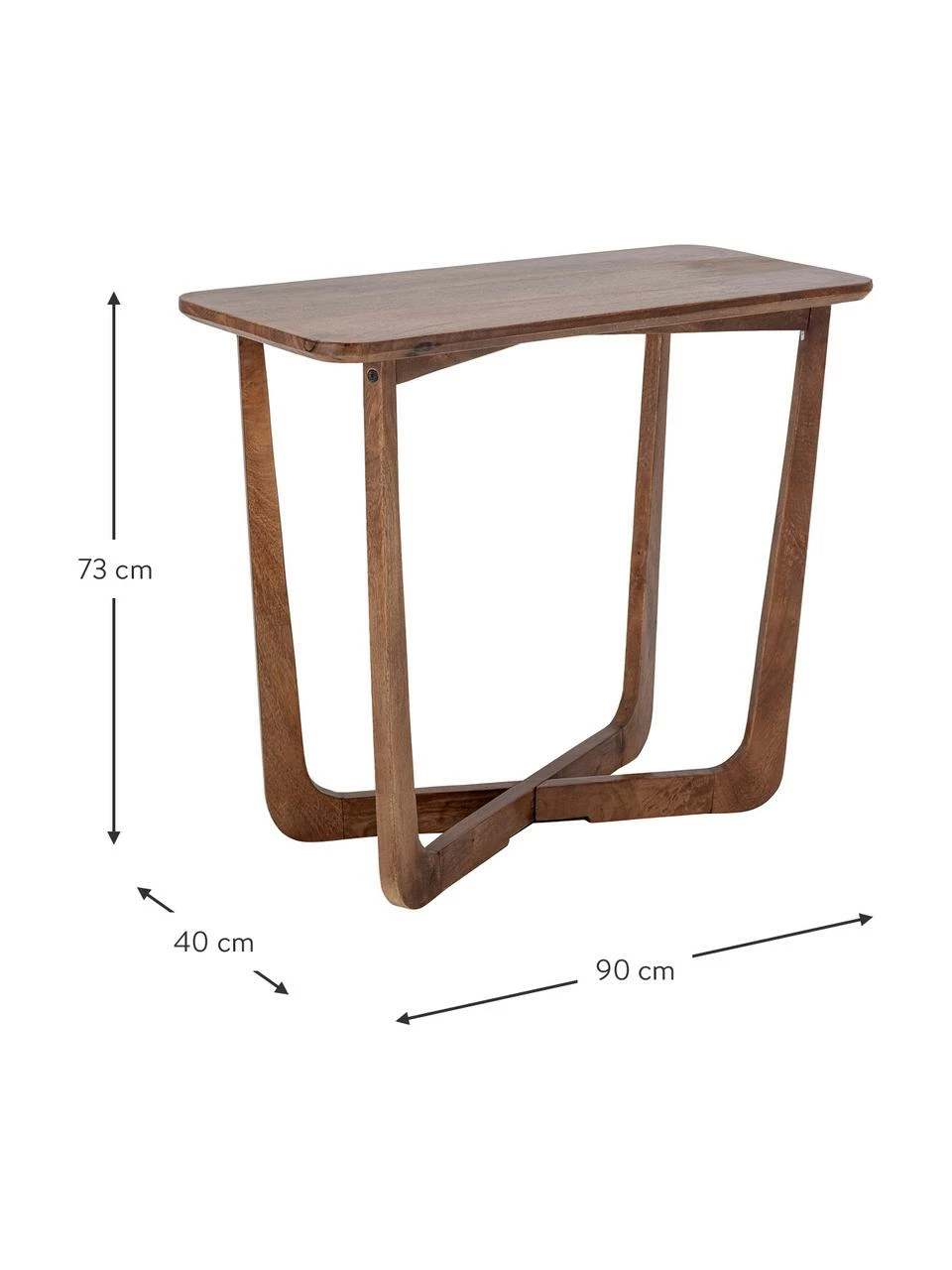 Bloomingville Console rétro bois de manguier Rine, larg. 90 x haut. 73 cm 3 Bloomingville Console rétro bois de manguier Rine, larg. 90 x haut. 73 cm – Image 3
