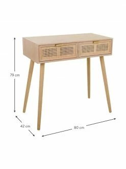 Console rustique Cayetana, larg. 80 x haut. 79 cm -furniture Soldes Console rustique Cayetana 2