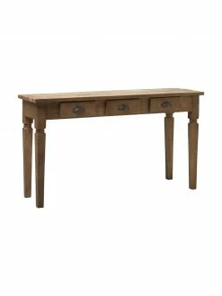 Westwing Collection Console rustique avec tiroirs Elea, larg. 140 x haut. 81 cm