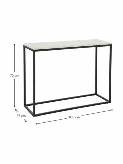 Console travertin Titti, larg. 100 x haut. 75 cm 7 Console travertin Titti, larg. 100 x haut. 75 cm -furniture Soldes Console travertin Titti 2