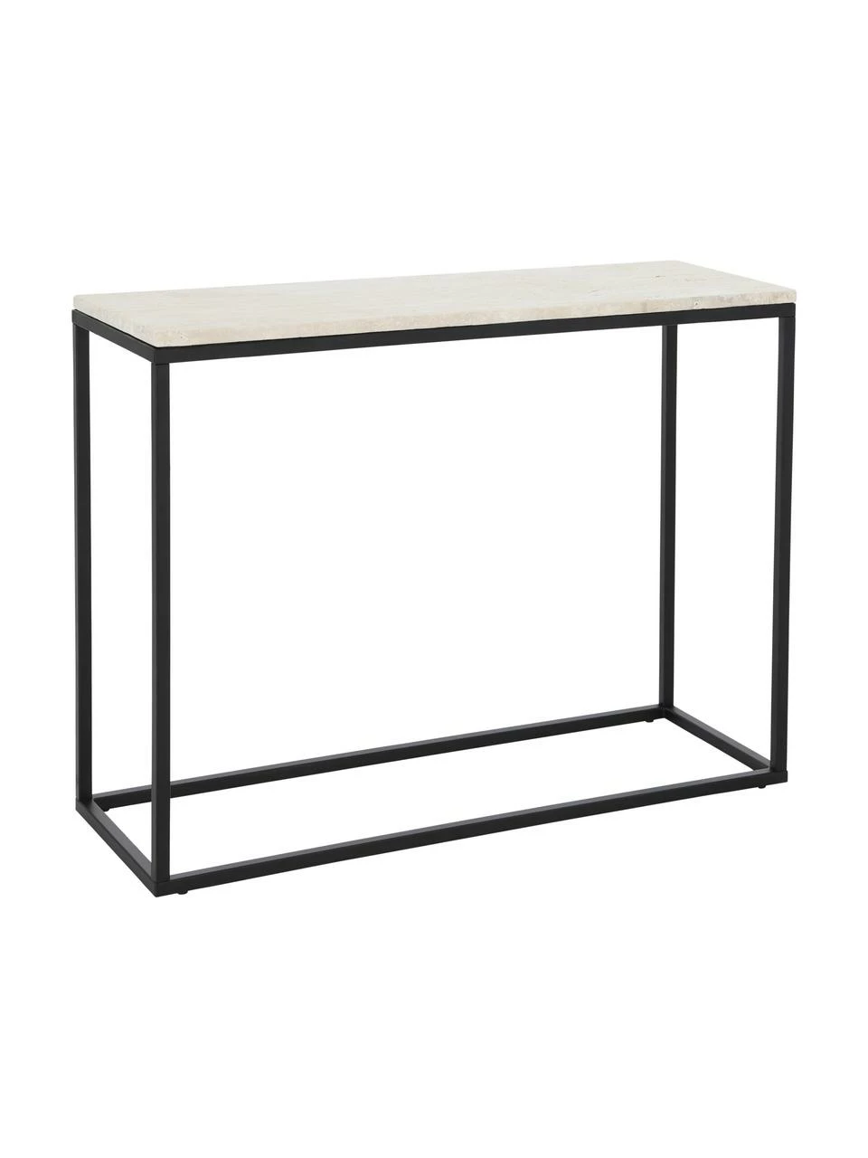 Console travertin Titti, larg. 100 x haut. 75 cm 1 Console travertin Titti, larg. 100 x haut. 75 cm