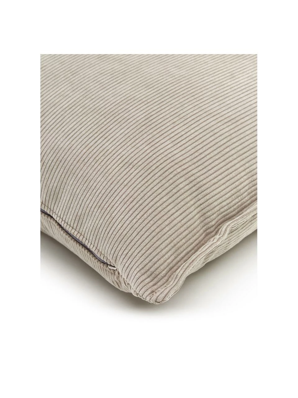 Westwing Collection Coussin canapé 60x60 velours côtelé beige Lennon, larg. 60 x long. 60 cm 5 Westwing Collection Coussin canapé 60x60 velours côtelé beige Lennon, larg. 60 x long. 60 cm – Image 5