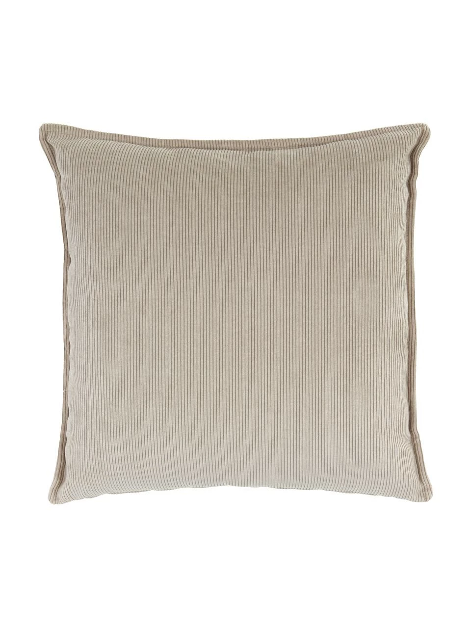Westwing Collection Coussin canapé 60x60 velours côtelé beige Lennon, larg. 60 x long. 60 cm 1 Westwing Collection Coussin canapé 60x60 velours côtelé beige Lennon, larg. 60 x long. 60 cm