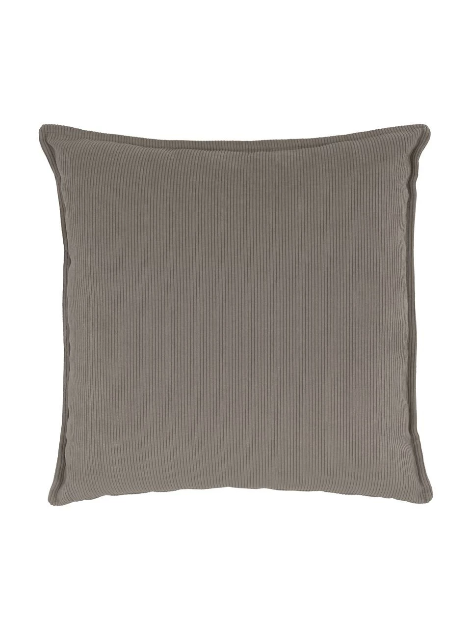 Westwing Collection Coussin canapé 60x60 velours côtelé brun Lennon, larg. 60 x long. 60 cm 1 Westwing Collection Coussin canapé 60x60 velours côtelé brun Lennon, larg. 60 x long. 60 cm