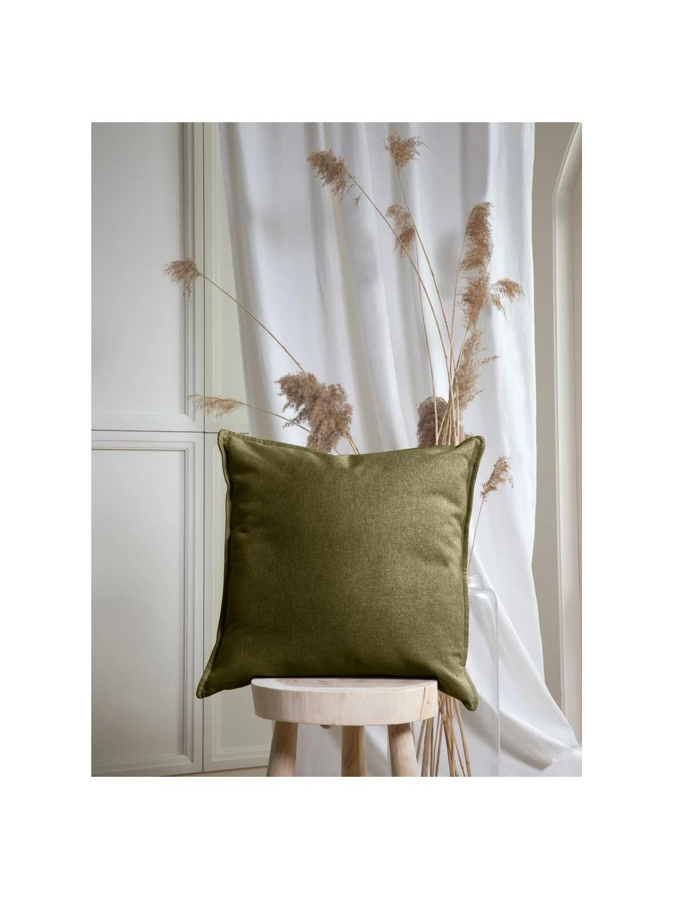 Westwing Collection Coussin canapé 60x60 vert Lennon, larg. 60 x long. 60 cm 2 Westwing Collection Coussin canapé 60x60 vert Lennon, larg. 60 x long. 60 cm – Image 2