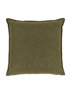 Westwing Collection Coussin canapé 60x60 vert Lennon, larg. 60 x long. 60 cm