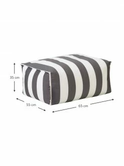 Magma Coussin de sol d'extérieur gris/blanc Korfu, larg. 65 x haut. 35 cm 8 Magma Coussin de sol d'extérieur gris/blanc Korfu, larg. 65 x haut. 35 cm -furniture Soldes Coussin de sol dexterieur grisblanc Korfu 2