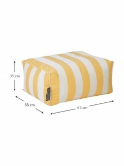Magma Coussin de sol d'extérieur jaune/blanc Korfu, larg. 65 x haut. 35 cm 8 Magma Coussin de sol d'extérieur jaune/blanc Korfu, larg. 65 x haut. 35 cm -furniture Soldes Coussin de sol dexterieur jauneblanc Korfu 2
