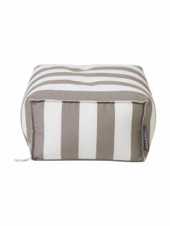 Magma Coussin de sol d'extérieur taupe/blanc Korfu, larg. 65 x haut. 35 cm -furniture Soldes Coussin de sol dexterieur taupeblanc Korfu 4