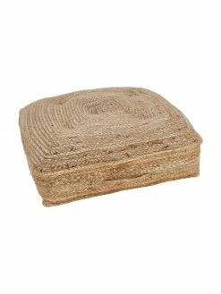 Calma House Coussin de sol en jute Ural, larg. 60 x haut. 13 cm