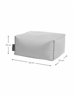 Magma Coussin de sol gris pour extérieur Korfu, larg. 65 x haut. 35 cm -furniture Soldes Coussin de sol gris pour exterieur Korfu 2