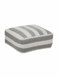 Kalaidu Coussin de sol intérieur-extérieur tissé main Lani, larg. 63 x haut. 30 cm