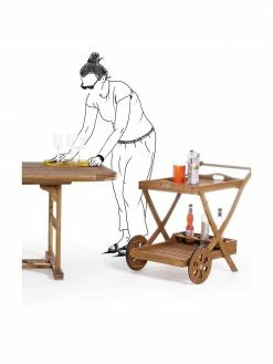 Bizzotto Desserte de jardin en bois Noemi, larg. 89 x haut. 76 cm 8 Bizzotto Desserte de jardin en bois Noemi, larg. 89 x haut. 76 cm -furniture Soldes Desserte de jardin en bois Noemi 3