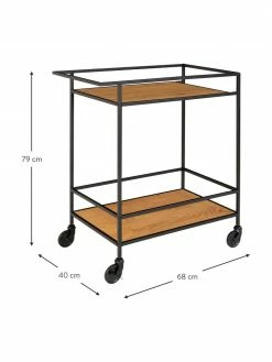 Desserte en métal Vita, larg. 68 x haut. 79 cm -furniture Soldes Desserte en metal Vita 2