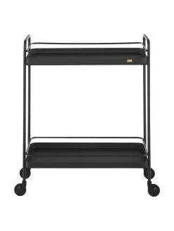 Hübsch Desserte en métal noir Barclay, larg. 62 x haut. 79 cm -furniture Soldes Desserte en metal noir Barclay 3