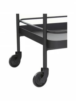 Hübsch Desserte en métal noir Barclay, larg. 62 x haut. 79 cm -furniture Soldes Desserte en metal noir Barclay 5