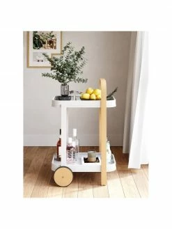 Umbra Desserte métal blanc Bellwood, larg. 53 x haut. 80 cm -furniture Soldes Desserte metal blanc Bellwood 2