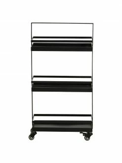 Nordal Desserte métal noir Vollos, larg. 42 x haut. 80,5 cm -furniture Soldes Desserte metal noir Vollos 3