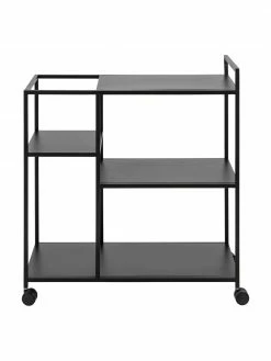 Westwing Collection Desserte noire en métal Neptun, larg. 78 x haut. 85 cm 9 Westwing Collection Desserte noire en métal Neptun, larg. 78 x haut. 85 cm -furniture Soldes Desserte noire en metal Neptun 3