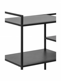 Westwing Collection Desserte noire en métal Neptun, larg. 78 x haut. 85 cm 11 Westwing Collection Desserte noire en métal Neptun, larg. 78 x haut. 85 cm -furniture Soldes Desserte noire en metal Neptun 5