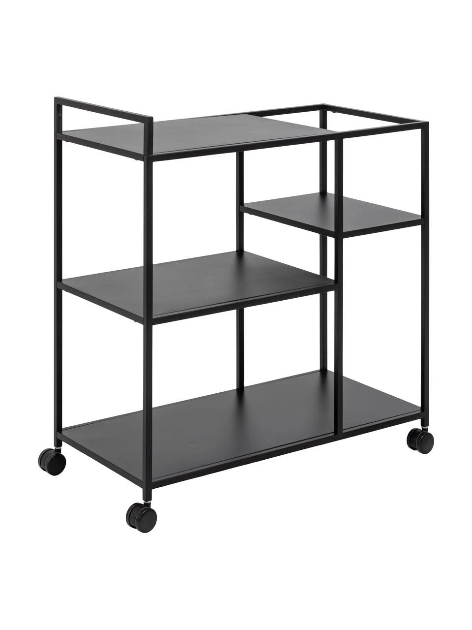 Westwing Collection Desserte noire en métal Neptun, larg. 78 x haut. 85 cm 1 Westwing Collection Desserte noire en métal Neptun, larg. 78 x haut. 85 cm