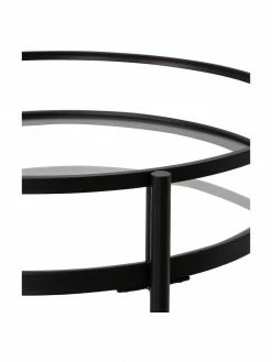 Desserte ronde en verre noirZora, Ø 50 x haut. 79 cm 10 Desserte ronde en verre noirZora, Ø 50 x haut. 79 cm -furniture Soldes Desserte ronde en verre noirZora 4