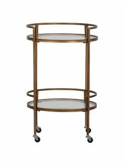 Desserte ronde finition antiquaire avec plateau en verre Zora, Ø 50 x haut. 79 cm 7 Desserte ronde finition antiquaire avec plateau en verre Zora, Ø 50 x haut. 79 cm -furniture Soldes Desserte ronde finition antiquaire avec plateau en verre Zora 2