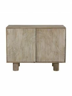 Enfilade bois de manguier massif Tess, larg. 100 x haut. 75 cm -furniture Soldes Enfilade bois de manguier massif Tess 3