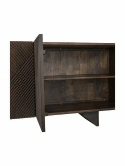 Westwing Collection Enfilade bois massif avec portes Louis, larg. 177 x haut. 75 cm -furniture Soldes Enfilade bois massif avec portes Louis 11