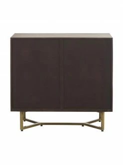 Westwing Collection Enfilade bois massif motif chevrons Luca, larg. 90 x haut. 83 cm -furniture Soldes Enfilade bois massif motif chevrons Luca 5