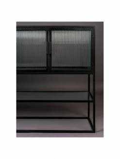 Dutchbone Enfilade métal noir Boli, larg. 150 x haut. 90 cm -furniture Soldes Enfilade metal noir Boli 4