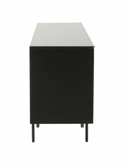 Westwing Collection Enfilade noire Elyn, larg. 200 x haut. 75 cm 11 Westwing Collection Enfilade noire Elyn, larg. 200 x haut. 75 cm -furniture Soldes Enfilade noire Elyn 5