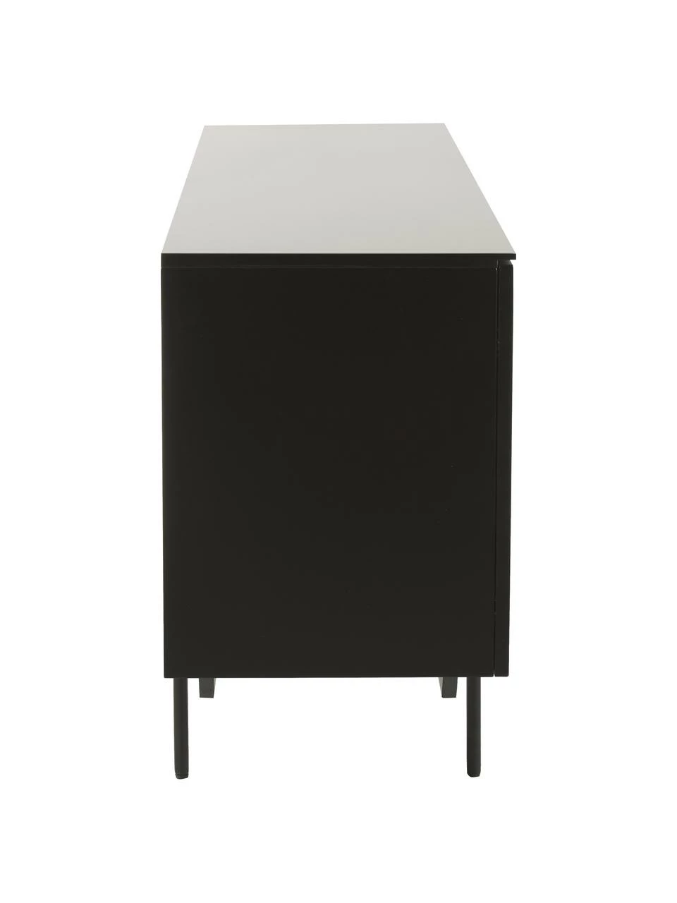 Westwing Collection Enfilade noire Elyn, larg. 200 x haut. 75 cm 6 Westwing Collection Enfilade noire Elyn, larg. 200 x haut. 75 cm – Image 6