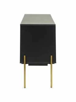Westwing Collection Enfilade noire Jesper, larg. 160 x haut. 80 cm 10 Westwing Collection Enfilade noire Jesper, larg. 160 x haut. 80 cm -furniture Soldes Enfilade noire Jesper 4