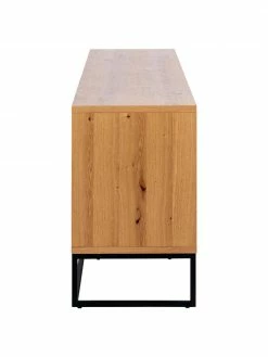 Enfilade plaquée bois de chêne Dalarna, larg. 197 x haut. 76 cm -furniture Soldes Enfilade plaquee bois de chene Dalarna 4