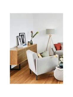 Woodman Enfilade rétro plaquée chêne Camden, larg. 175 x haut. 75 cm -furniture Soldes Enfilade retro plaquee chene Camden 4