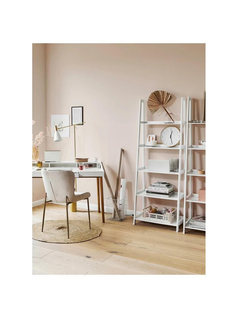 Étagère blanche Wally, larg. 63 x haut. 180 cm 2 Étagère blanche Wally, larg. 63 x haut. 180 cm – Image 2