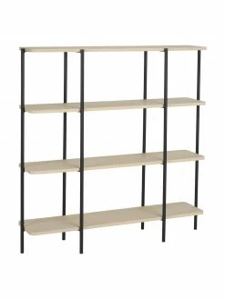 Étagère bois et métal Lyllo, larg. 121 x haut. 121 cm