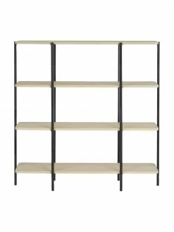 Étagère bois et métal Lyllo, larg. 121 x haut. 121 cm -furniture Soldes Etagere bois et metal Lyllo 3