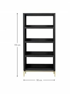 Woodman Étagère bois et métal Pimlico, larg. 90 x haut. 173 cmSeulement 1 produit disponible -furniture Soldes Etagere bois et metal Pimlico 2