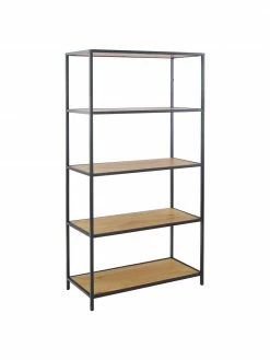 Étagère bois et métal Seaford, larg. 77 x haut. 150 cm